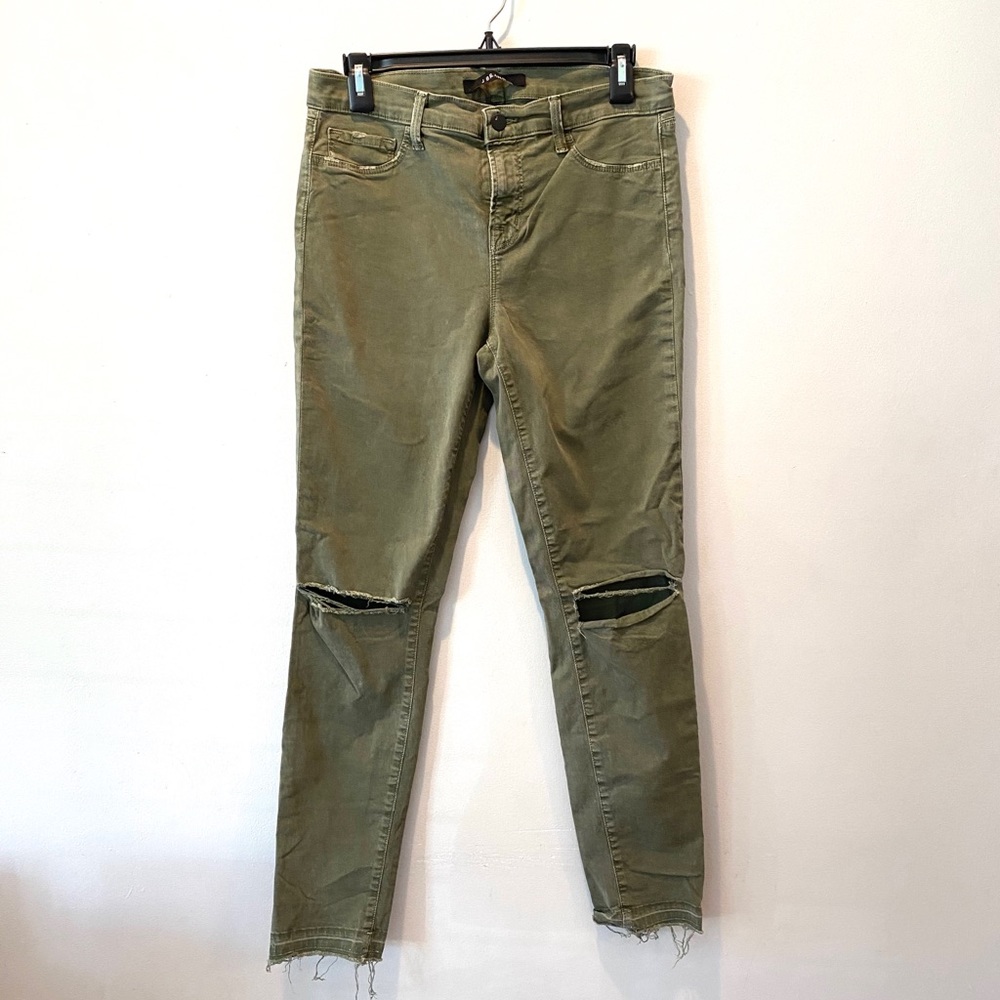 J brand Skinny Leg Jungle Green Pant - Picture 2 of 9
